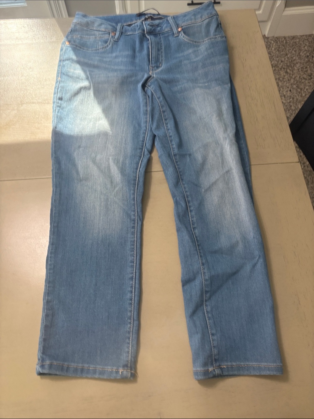 1882 Denim Light Wash Classic Straight Jeans